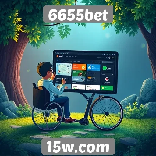 Acessibilidade e interface do site 6655bet